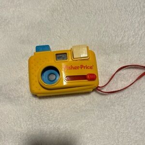 Vintage Fisher Price Camera 1993 yellow blue and red